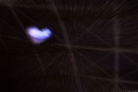 abstract blurred brigth heart shape with meshの写真素材