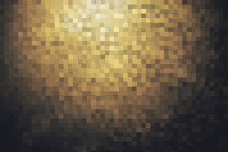 abstract of dark golden square mosaic block textureの写真素材