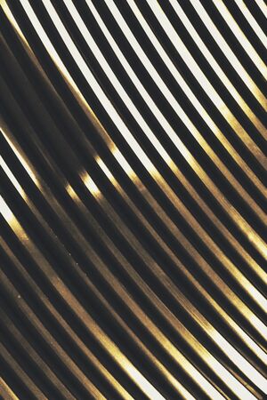 abstract line up of stainless steel in curve shape