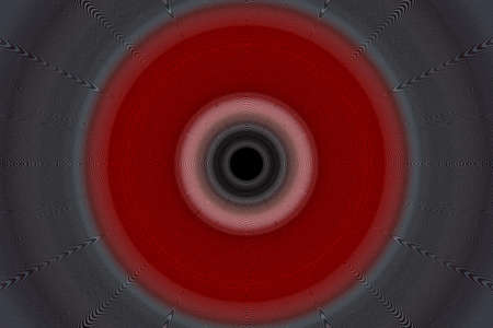 abstract round red in the middle with gray backgroundの写真素材