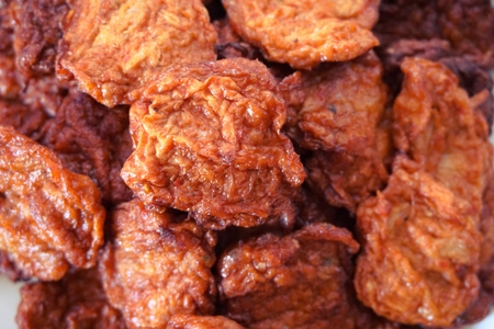 Fried fish paste balls in Thai food styleの写真素材