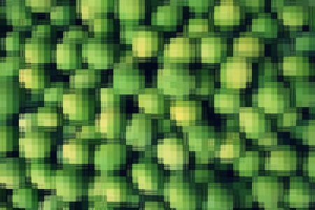 abstract of green mosaic block texture for background usedの写真素材