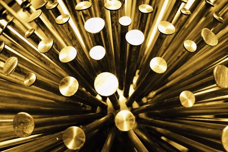 abstract group of circle tubes for background usedの写真素材