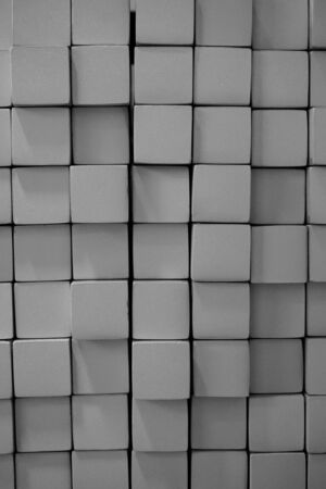 abstract metal square block shape for background usedの写真素材
