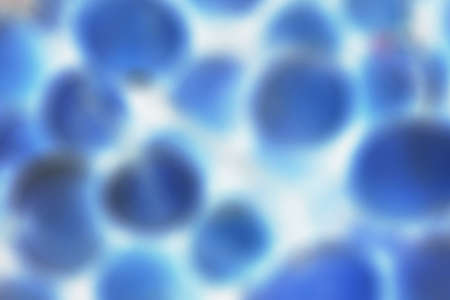 abstract of blurred blue ball shape for background usedの写真素材