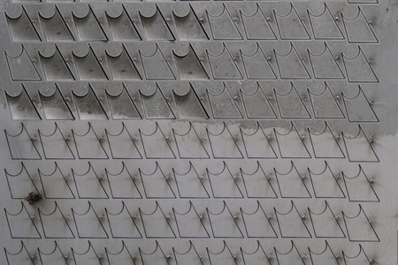 abstract of metal with variety shape for background used