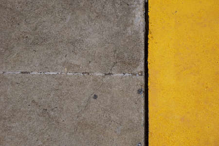 abstract of yellow concrete floor for background usedの写真素材