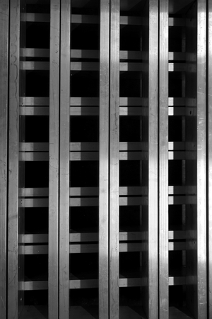 stack of metal box for background usedの写真素材
