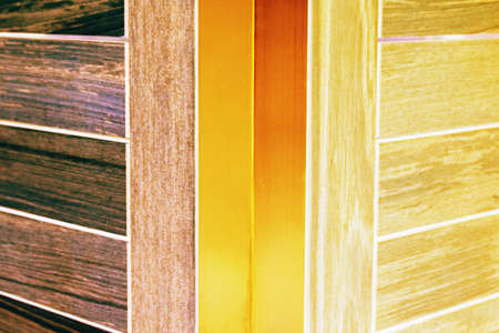 abstract of corner of wood for background usedの写真素材