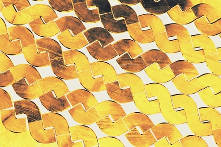 abstract of metal with variety shape for background used
