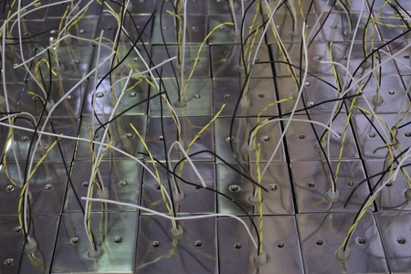 abstract in concept mixed up of electric wire