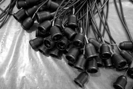 abstract group of lamp holder for background used
