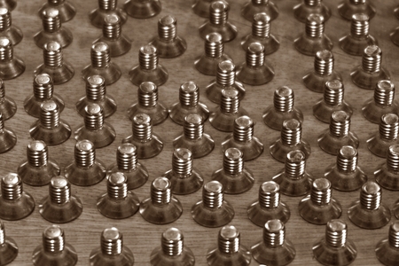 abstract group of screws for background used