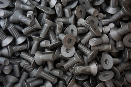 abstract group of screws in factory for background used