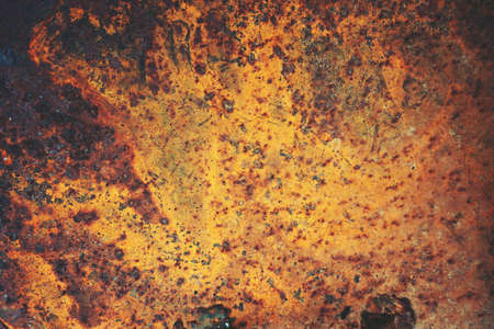 abstract of rust on metal for background usedの写真素材