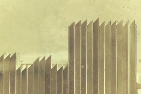 abstract of line up metal sharp for background usedの写真素材