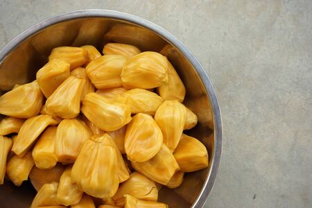 close up jackfruit ready to eat for food background usedの写真素材
