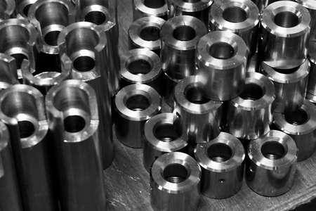 close up group of metal circle in shape
