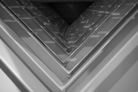 abstract of metal angle for background usedの写真素材