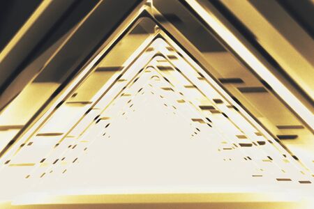 abstract of metal angle for background usedの写真素材