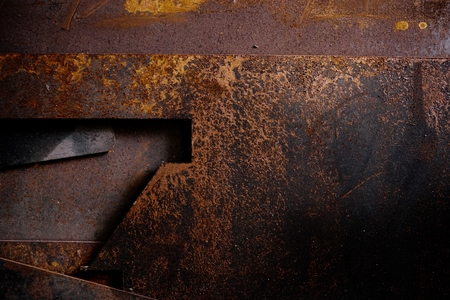 abstract of rust on iron texture for background usedの写真素材