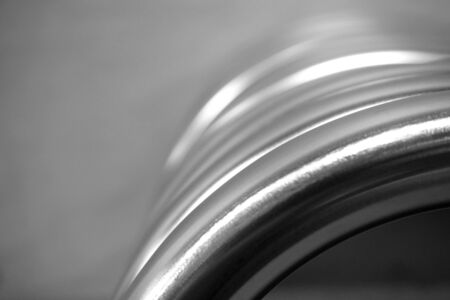 abstract of metal curve for background usedの写真素材