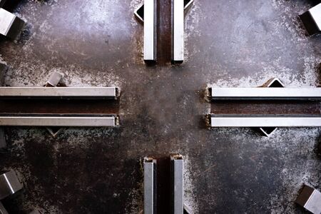 abstract of metal line for background usedの写真素材