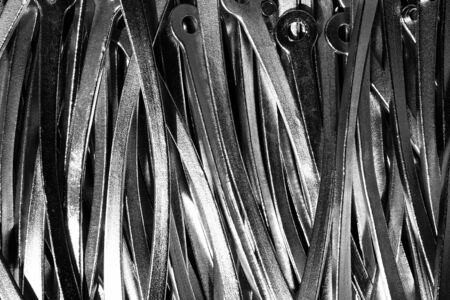 abstract of metal curve for background used