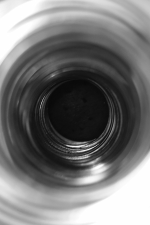 abstract of circle metal tube for background used