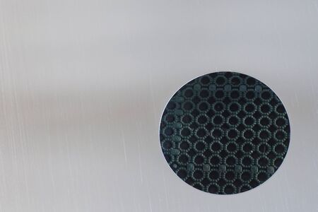 abstract of metal circle shape for background used