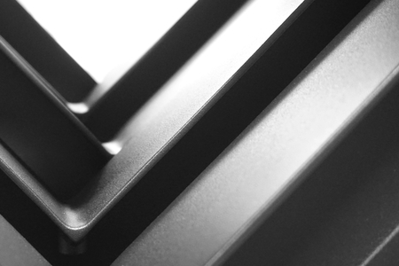 stack of angle metal texture in the factoryの写真素材