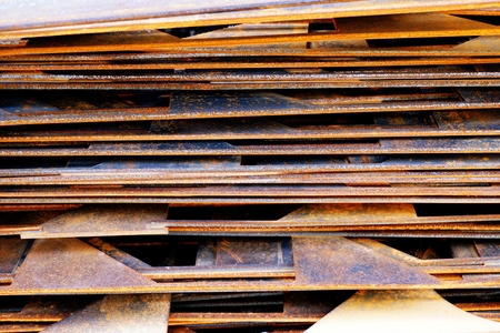abstract of rust on iron for background usedの写真素材
