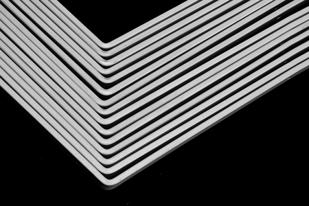 stack of angle metal texture in the factoryの写真素材