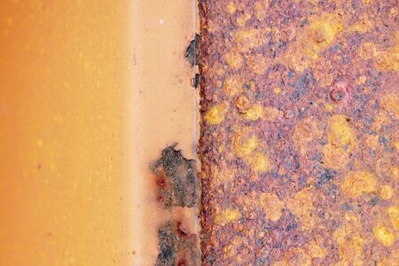 abstract of rust on iron for background usedの写真素材