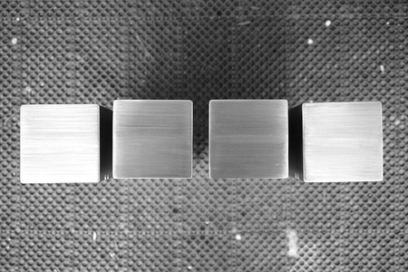 abstract of square metal tube for background usedの写真素材