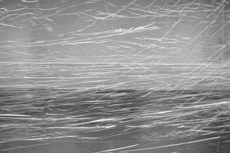 abstract of transparent plastic wrap texture for background usedの写真素材