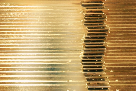 abstract of golden texture for background usedの写真素材