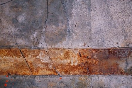 abstract of rust on floor for background used