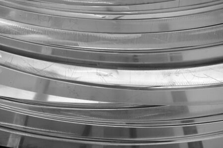 abstract of metal curve for background usedの写真素材