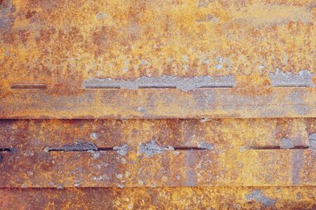 abstract of rust on iron for background usedの写真素材