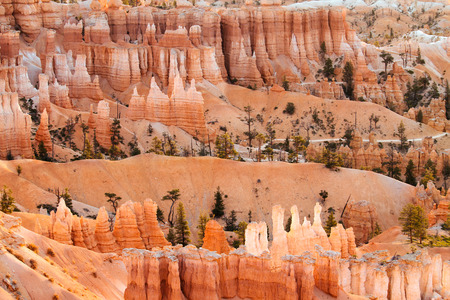 Pillars at Bryce Canyon nation park, Utah, USA.の写真素材