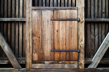Rustic antique wooden door.の写真素材