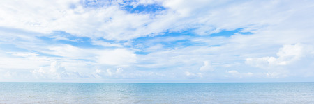 Panoramic sky on a sunny day.の写真素材