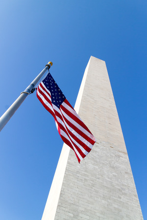 Washington monument on a sunny day.の写真素材