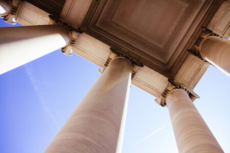 Columns of the National gallery of art, Washington DC, USA.のeditorial素材