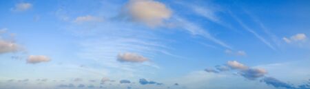 Panoramic sky on a sunny day.