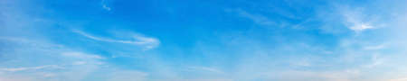 Panorama sky with cloud on a sunny day. Beautiful cirrus cloud.の写真素材