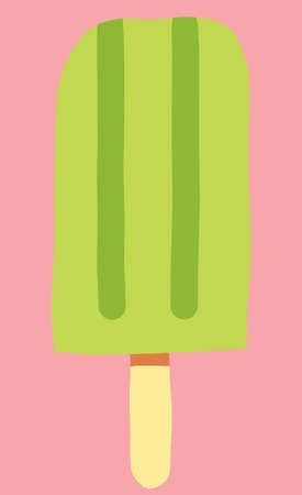Colorful freehand drawing of a  icecream. Vector illustration.のイラスト素材