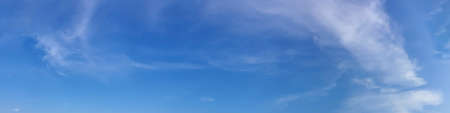 Panorama sky with cloud on a sunny day. Beautiful cirrus cloud.の写真素材