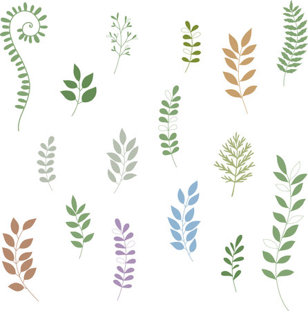 Simplicity floral freehand drawing flat design.Vector illustration.のイラスト素材